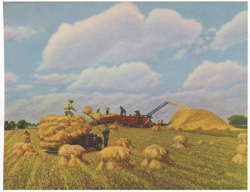 Threshing Golden Grain Wayne White